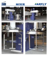 Agitateur à double arbre concentrique FDT 1000 à cisaillement élevé avec aspiration et moteur pour peintures/encres/produits chimiques de 1000 L, antidéflagrant