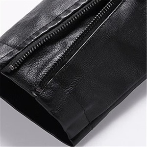 2026 <b>Mens</b> Leather <b>Jackets</b> Casual High Quality Classic Motorcycle Bike <b>Jacket</b> <b>Men</b> Plus Thick Coats Spring Black <b>White</b> Color - Product Image 3