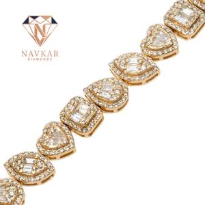 Bracelet tennis Moissanite diamanté haut de gamme en argent sterling 925, bijoux de luxe pour hommes et femmes, en promotion - Product Image 3