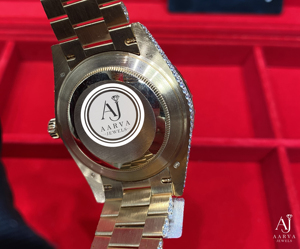 Reloj de Lujo Mecánico de Acero Inoxidable con Diamantes y Moissanita para Mujer - Product Image 2