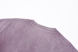 Camisetas de lavado ácido Logo personalizado 100% algodón Camiseta Heavyweight 220gsm Oversized 100% algodón, camiseta para hombres, ajuste suelto - Product Image 5