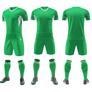 Custom Soccer Uniform Kit Men Football Jersey Set Quick Dry Breathable Teamwear V Neck Short Sleeve with Shorts <b>Socks</b> - Product Image 3