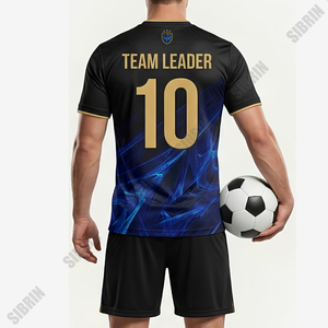 ชุดฟุตบอลแบบซับลิเมชั่นสั่งทำพิเศษ SIBRIN |   เสื้อทีม กางเกงขาสั้น โลโก้ ชื่อ เบอร์ |   ชุดฟุตบอลโพลีเอสเตอร์ 100% แบบซับลิเมชั่น - Product Image 2