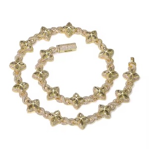 Export Quality Elegant Moissanite Diamond <b>Necklace</b> in 925 <b>Sterling</b> <b>Silver</b> for Daily Wear and Special Occasions for Sale - Product Image 2