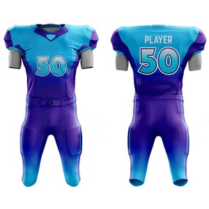 Maillots de football américain personnalisés, maillots d'entraînement de football américain vierges, uniformes pour jeunes, tissu respirant 100% polyester - Product Image 5