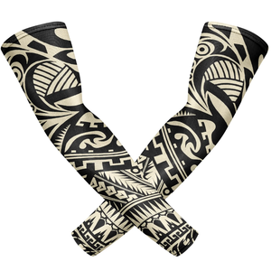 Mangas de protección UV con estampado de calavera, de seda helada, para deportes al aire libre, antideslizantes, unisex - Product Image 5