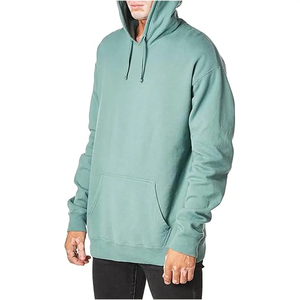 Sudadera con Capucha Oversize para Hombre, Diseño Original de Fashion Factory, 100% Algodón, Hombros Caídos, Color Puro, Básica - Product Image 3