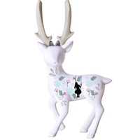 Ciseaux décoratifs en verre faits à la main avec motifs animaliers (cerf noir), directement de l'usine de Taïwan, cadeaux fantaisie pour le Nouvel An, article décoratif personnalisé spécial