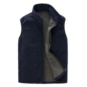 Gilet en polaire classique à manches régulières pour unisexe avec fermeture éclair intégrale et 100% polaire, nouvel article - Product Image 1