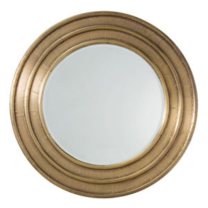 Miroir mural rectangulaire en métal doré brossé moderne, coins arrondis, décoratif, pour salle de bain et chambre à coucher - Product Image 2