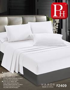 Ensemble de draps rayés en satin Panorama Home F2407 – Vente en gros - Product Image 1