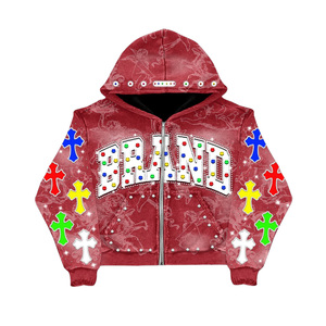 OEM custom hoodies heavyweight hoodies fleece hoodies streetwear hoodies for winter brands bulk supply - Product Image 4