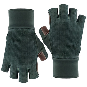 Gants de fitness en cuir demi-doigts pour hommes SAAR INDUSTRIES, haute qualité, antidérapants, respirants, légers, avec sangle de poignet réglable, pour la gym - Product Image 4