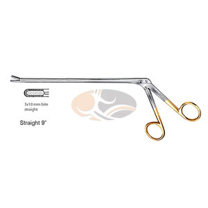 JACKBILLY Schlesinger Rongeur de Acero Inoxidable de 9 Pulgadas para Disco Intervertebral, Instrumento Quirúrgico con Mordaza de 3x10mm y Mandíbulas Dentadas - Product Image 1