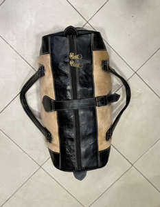 Sac de voyage en cuir véritable avec logo personnalisé, fermeture à glissière, sac de voyage portable tendance pour le week-end LHDB-0089 - Product Image 3