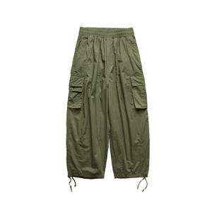 Multi-Pocket <b>Cargo</b> Pants Men's Casual Solid Colour Straight Pants Baggy <b>Wide</b>-<b>leg</b> Cropped Pants Men Ankle-length Pants - Product Image 2