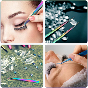 High-Precision Tweezers For Eyelash Extension, Non-Slip Grafting Tool For Natural Lashes Making Volume Beauty Tools - Product Image 3