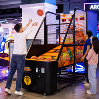 Machine de basket-ball électronique d'arcade pour adultes, à monnayeur, pour compétition interactive en intérieur