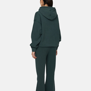 Sudadera con Capucha Extra Grande para Mujer, Color Sólido, Felpa de Algodón, Manga Larga, con Bolsillo, Ropa Casual de Otoño - Product Image 2