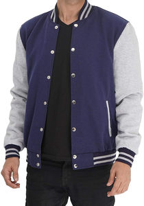 Veste d'hiver pour homme, vêtements pour homme, couleur unie, prix bas, veste varsity pour homme, vente en gros, veste varsity décontractée à la mode pour garçons - Product Image 2