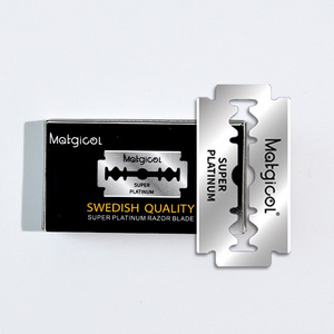 Lames de rasoir jetables à double tranchant en acier inoxydable suédois Matgicol pour l'entretien de la barbe masculine, outils de nettoyage de la peau, à prix abordable - Product Image 4
