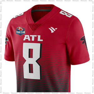 Camiseta de Fútbol Americano con Bordado, Logotipo Personalizable para Adultos Hombres, 100% Poliéster, Secado Rápido y Transpirable, Corte Atlético - Product Image 4