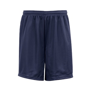 Shorts Bermuda en maille polyester rouge pour homme, taille mi-haute, fermeture élastique, vêtements de sport décontractés - Product Image 2