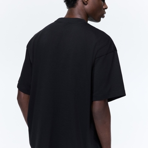 เสื้อยืดคอกลมทรงปกติสำหรับผู้ชาย ผ้าฝ้าย 100% กันยับ น้ำหนัก 320 กรัม แขนสั้น สไตล์ฮิปฮอป พิมพ์ลายสกรีน รับสกรีนโลโก้ตามสั่ง - Product Image 2