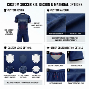 ชุดเสื้อฟุตบอลชาย พิมพ์ลายแบบ Sublimation คอกลม แขนยาว ผ้าโพลีเอสเตอร์ 100% ระบายเหงื่อได้ดี ทรงแอธเลติก ลายเรขาคณิต - Product Image 6