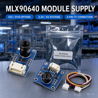 Module de capteur de caméra thermique infrarouge Stock MLX90640 32x24 I2C D55 D110 Grand Angle pour systèmes de mesure de température sans contact