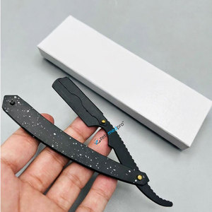 Private Label Shaving Razor Barber Razor Stainless Steel Straight Single Blade Barber Razor with LOGO Custom Packing Offers - Product Image 2