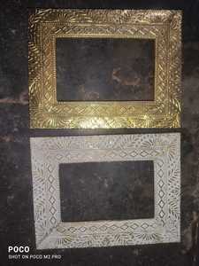 Rectangle Metal Photo <b>Frame</b> 10x15 cm Embossed Pattern Vertical Design - Product Image 5