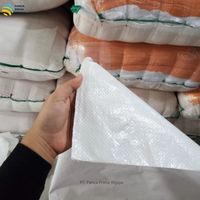 Sac tissé en PP blanc de haute qualité 60x100cm |   Sac d'emballage en plastique durable pour la farine de riz, les engrais et le sucre