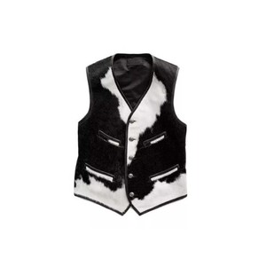 Chaleco de Cuero Vacuno Vintage Transpirable de Verano Estilo Americano, Chaleco de Cuero Premium con Diseño Integral de Piel de Vaca - Product Image 4