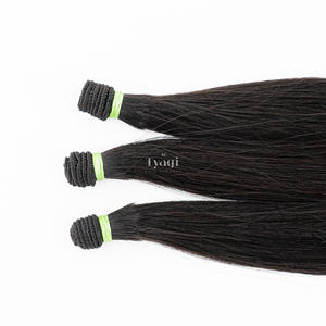 Meilleure qualité indienne vierge liée trame Remy Extensions de cheveux Jerry Curl & Styles de boucles italiennes Cuticules alignées lisses et durables - Product Image 2