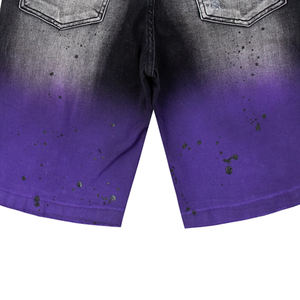 Shorts en jean décontractés pour hommes de haute qualité, personnalisés, avec poches, respirants, taille mi-haute, style streetwear, mode estivale, vente en gros - Product Image 5