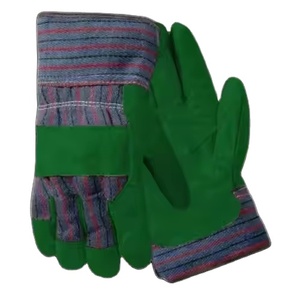Gants de travail industriels robustes en cuir de vachette pleine fleur avec doublure en coton pour la protection des mains des riggers - Product Image 5