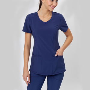 Conjunto de Uniformes Médicos Personalizados, Pantalones Deportivos de Enfermería, Uniformes de Spandex Estampados, Uniformes Elásticos Reutilizables para Esteticistas, OEM Personalizado - Product Image 6