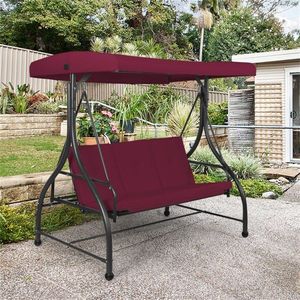 Convertible 3-Seat <b>Swing</b> <b>Hammock</b> Bed Patio <b>Swings</b> with Durable and Comfortable Features - Product Image 6