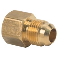 Conector de Plomería de Latón Forjado, Reductor de Calibre, Roscado Métrico Hembra/Macho, Resistente a la Corrosión, para Tuberías de Baja Presión
