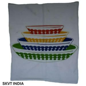 Serviettes de cuisine carrées jetables en coton 100% naturel, hypoallergéniques, écologiques, lavables à la main, séchage rapide SKVT INDIA - Product Image 1