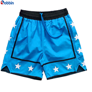 Shorts pour hommes personnalisés, best-sellers, pas chers, patchwork, impression sérigraphique, polyester, pour la course à pied, le basketball, l'entraînement, respirants, pour la salle de sport - Product Image 5