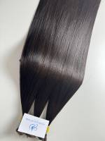 Ventes en croissance! Extensions de cheveux humains indiens vierges à 100 %, double trame machine, 100 g/paquet, extensions de cheveux en vrac, vente en gros Vietnamienne