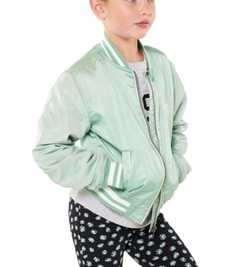Venta al por mayor en blanco Boys Kid Bomber Chaquetas Satén Letterman Varsity Jacket - Product Image 1