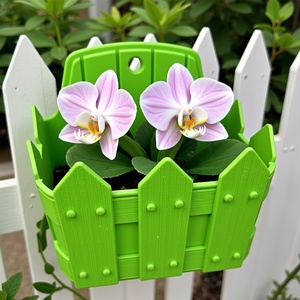 Maceta esmaltada de cilindro cuadrado para colgar en la pared moderna, estilo simple para uso en el jardín a un precio asequible - Product Image 6