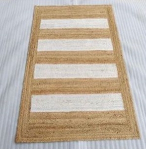 Custom Modern Decorative Oval Shape Braided Jute <b>Rugs</b> Handmade Geometric Design Floor Covering Direct From Factory ITHL - Product Image 6