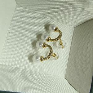 ต่างหูมุกน้ำจืดทรงเรียบง่ายทันสมัย ขนาด 5-6 มม. คุณภาพดี เงินแท้ S925 ประดับคริสตัล สวยเก๋ สำหรับผู้หญิง - Product Image 1