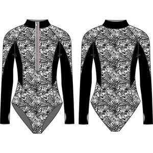 Justaucorps de gymnastique et de danse pour filles, sans manches, léger, antibactérien, à séchage rapide, avec logo, pour l'entraînement - Product Image 5