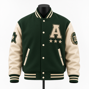 Chaquetas Varsity Personalizadas al por Mayor en Mezcla de Lana con Parches de Chenilla para Hombres y Equipos Universitarios - Product Image 5