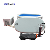 ICEGALAX 1hp refroidisseur d'eau refroidisseur d'eau glace baignoire piscines plongeantes froides eau personnalisé ozone glace bain refroidisseur
